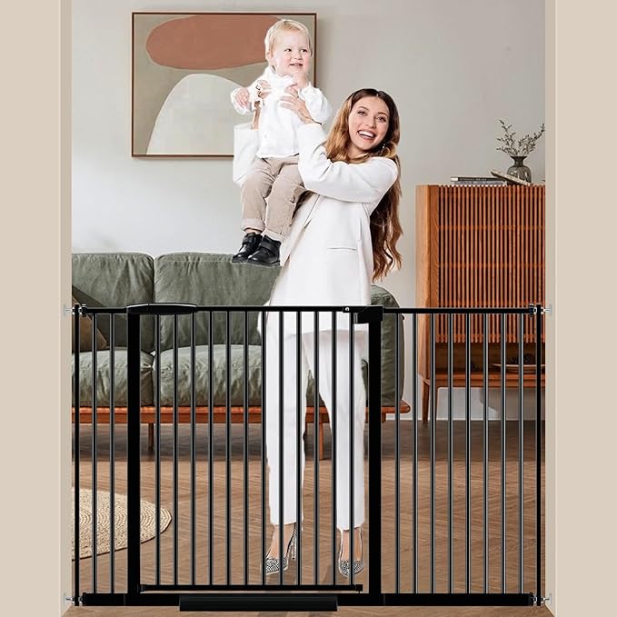 DEARBB Extra Wide Baby Gate Ultra Narrow Spacing 30.11-77.36" Pressure Mounted by DEARBB