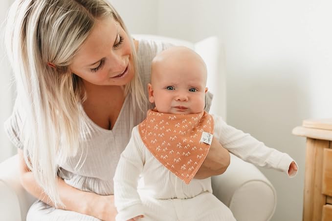 Copper Pearl 4 Pack Soft Cotton Baby Bibs - Image 2