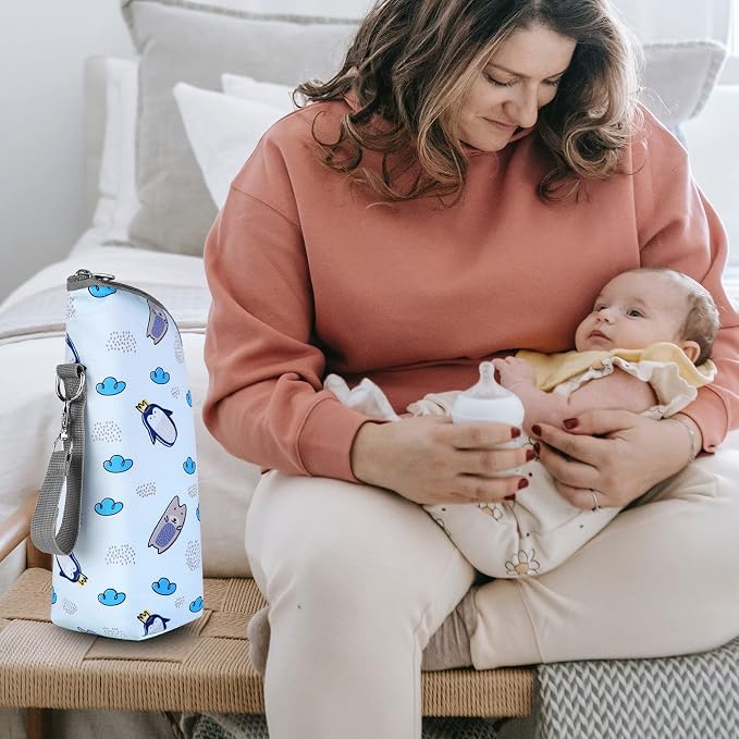 Accmor Baby Bottle Cooler Tote Bags, Insulated Breastmilk Cooler Bag, Nursing - Image 8