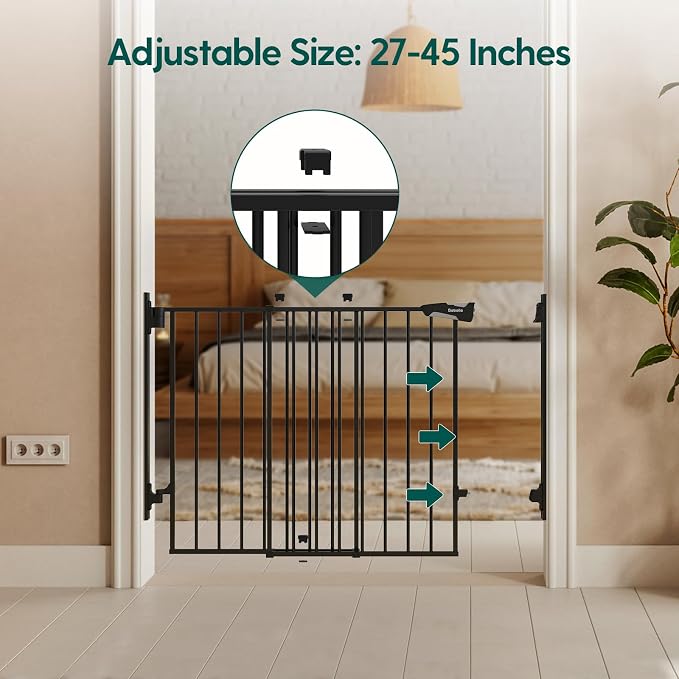Babelio 27-45" No Bottom Bar Baby/Dog Gate - Image 4