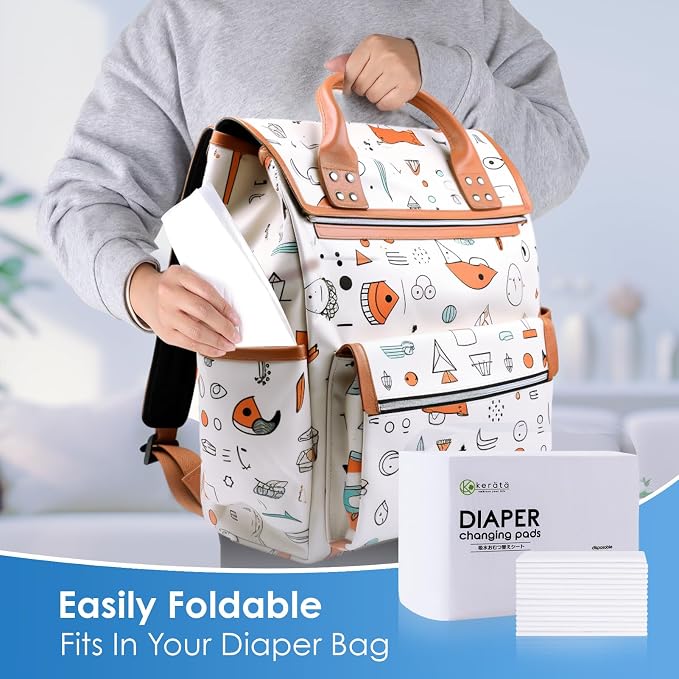 Disposable Changing Pads for Baby, 50 Pack 13" x 18" Super Soft Diaper Changing - Image 7