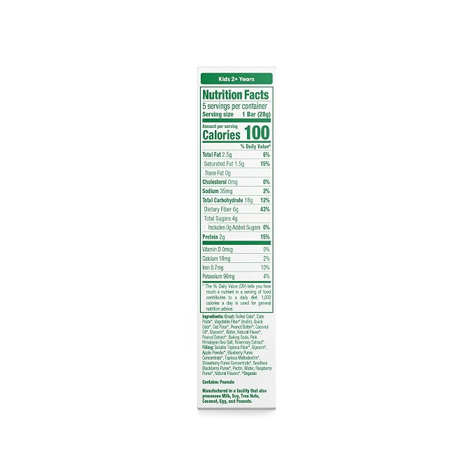 Sprout Organics, PB & Yayz Toddler Snack Bars, Mixed Berry & Peanut Butter - Image 2
