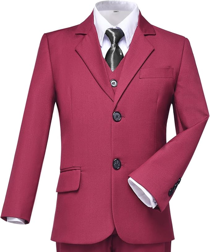 Boys Suit for Kids Tuxedo Suits for Wedding Formal Suit Set Toddler Boy Dress - Image 3