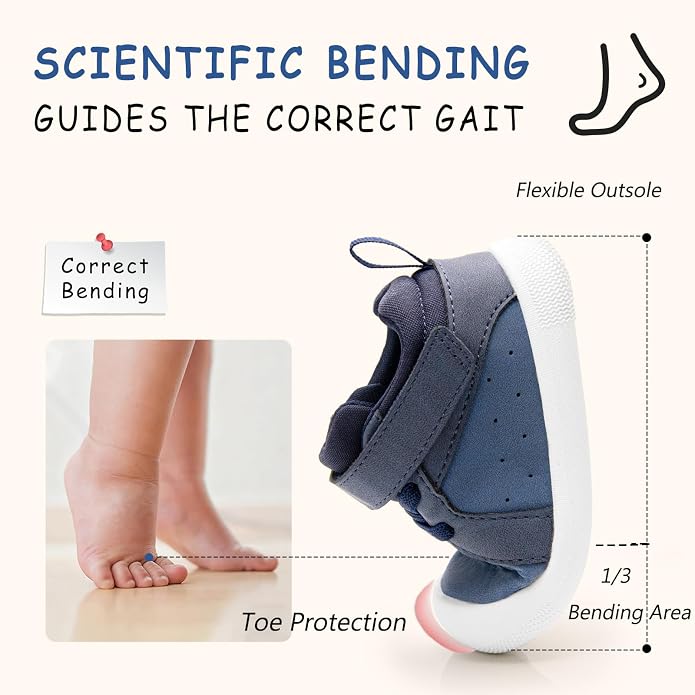 Wide Baby Shoes Boys Girls Zero Drop Barefoot Infant First Walkers Lightweight - Image 2