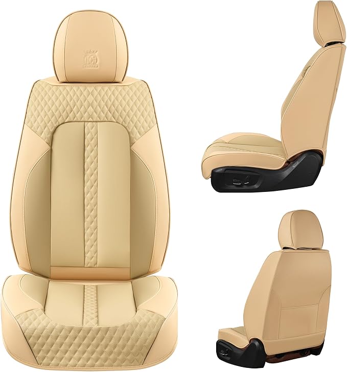 Doogo Car Seat Covers Full Set, Leather Seat Covers 5 Seats, Waterproof Car - Image 7