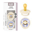 BIBS Pacifiers - Studio 2 Pack | Round Nipple Baby Pacifier | BPA Free Natural by BIBS