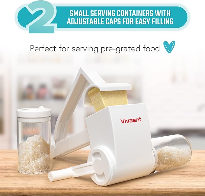 Parmesan Cheese Grater Hand Crank, Restaurant-Grade Rotary Cheese Grater - Image 6