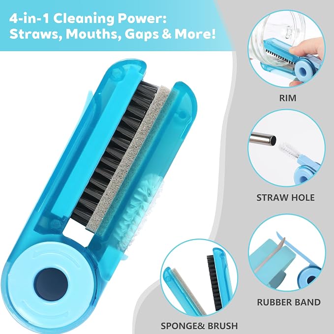 Sosmar 6 Pack Water Bottle Cleaner, Stanley Cup Cleaner Brush Kit - Image 5
