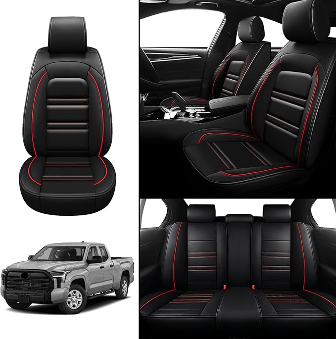Seat Covers for Toyota Tundra 2000-2025 | 5-Seats Leather Seat Covers - Image 2