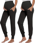 AMPOSH Women's Maternity Pants Stretchy Lounge Workout Pants Casual Loose Comfy by AMPOSH