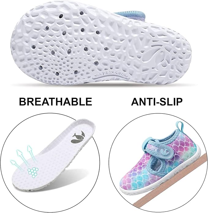 JOINFREE Baby Toddler Water Shoes Boys Girls Sandals Barefoot Kids Breathable - Image 4