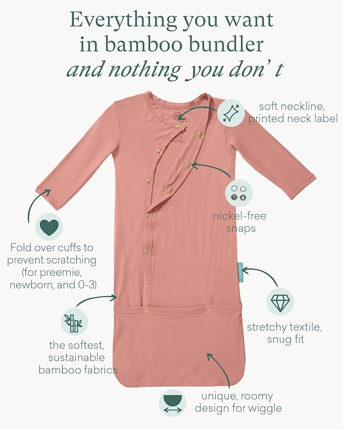 PurComfy Supersoft Baby Sleeper Gowns, Premium Bamboo Viscose Infant Nightgown - Image 2