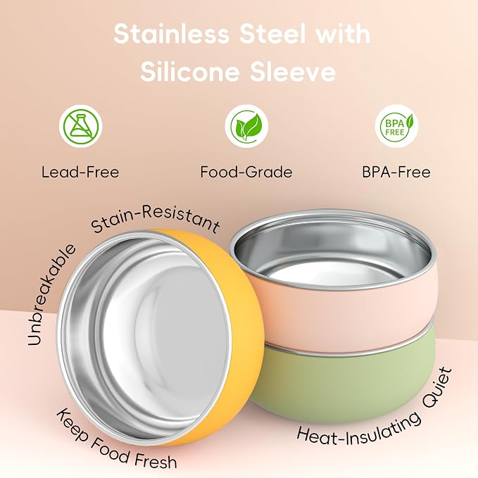 Bella's Friends Stainless Steel Baby Bowls - Image 3