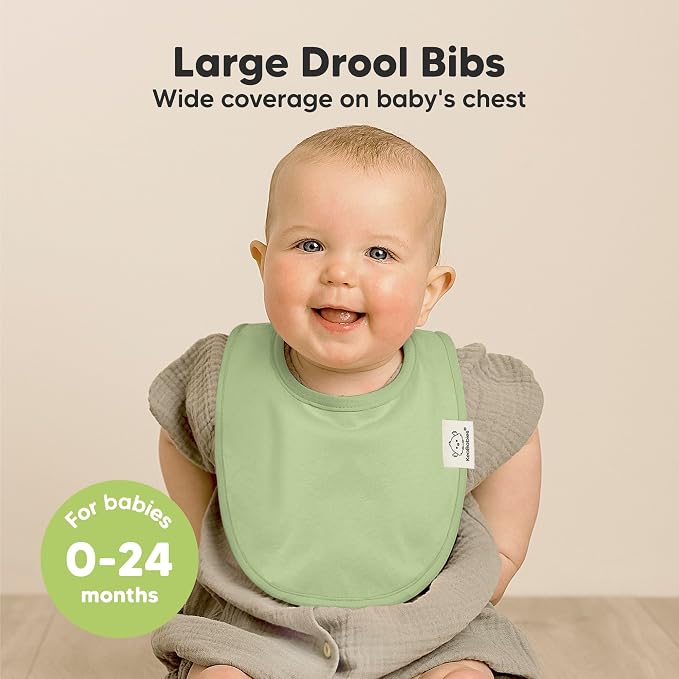 8-Pack Organic Baby Bibs for Boys, Girls - Image 2
