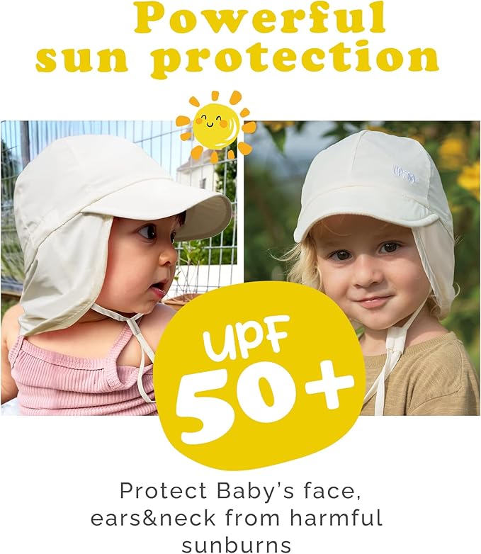 FURTALK Baby Sun Hat Girls and Boys Summer Beach Swim Hat Essentials UPF 50+ - Image 2