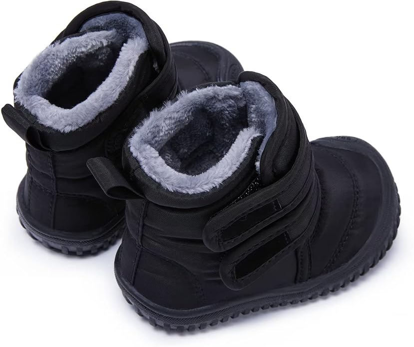 BMCiTYBM Toddler Baby Snow Boots Winter Shoes Boys Girls Cold Weather Baby Faux - Image 5