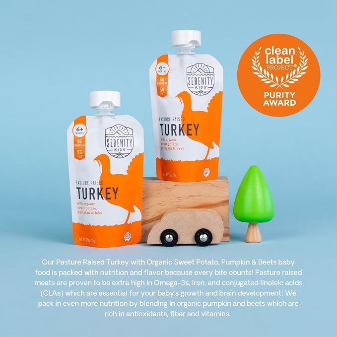 Serenity Kids 6+ Months Baby Food Pouches Puree Made - Image 3