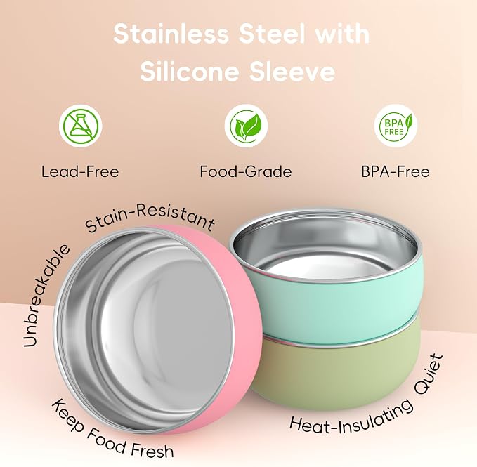 Bella’s Friends Stainless Steel Baby Bowls - Image 3