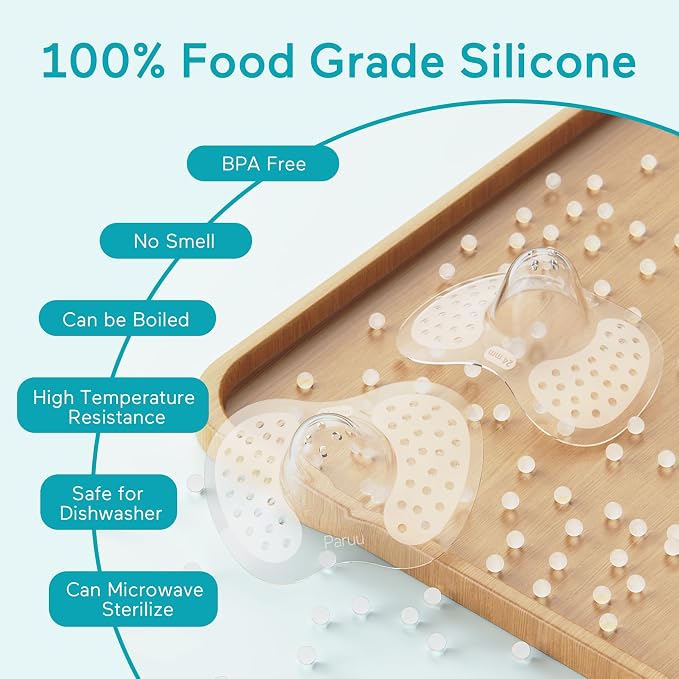 Paruu Contact Nipple Shields, Butterfly Breastfeeding Nipple Shields - Image 3