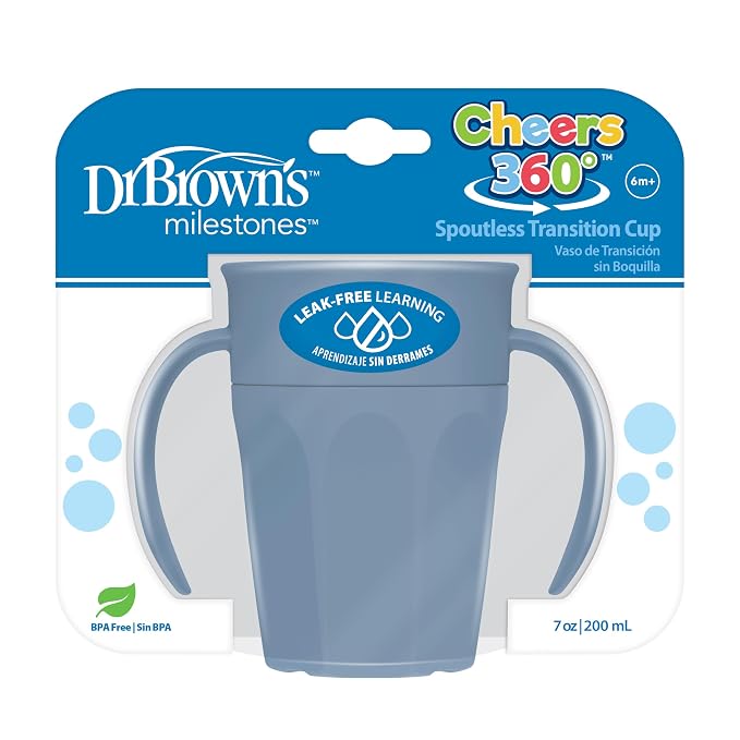 Dr. Brown's Milestones Cheers 360 Spoutless Transition Cup by DrBrowns