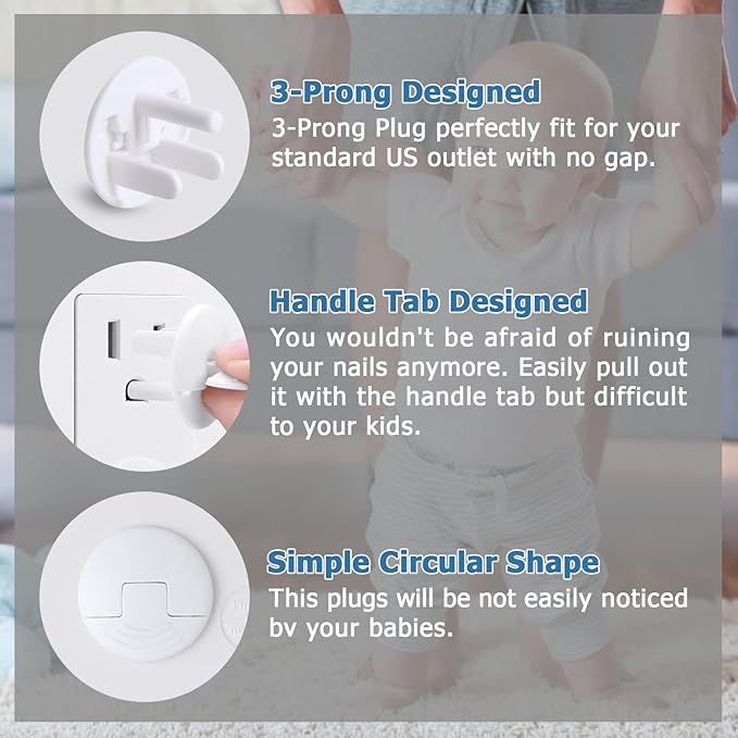 Outlet Covers Baby Proofing White - Image 4