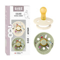 BIBS Colour Moomins Pacifier 2-Pack, BPA Free Pacifier, Round Nipple. Natural by BIBS