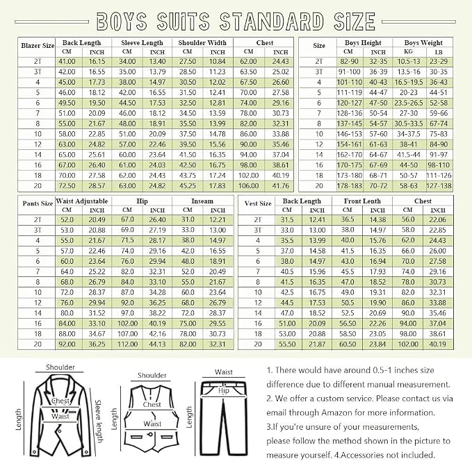 Boys Suit 3 Piece Ring Bearer Suit Kids Formal Jacket Vest Pants Suits Wedding - Image 2