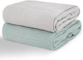 Muslin Swaddle Blankets for Newborns, 2 Pack 100% Cotton Receiving Blankets by Synrroe