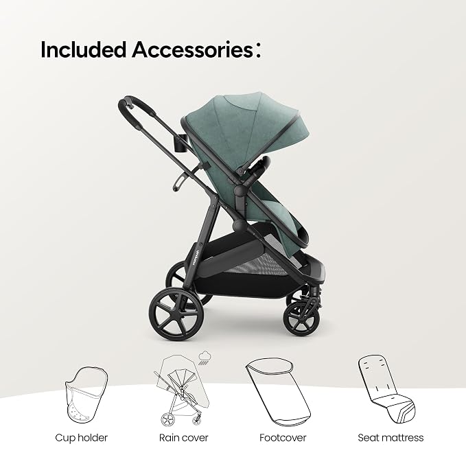 Mompush Wiz 2 in 1 Baby Stroller - Image 3