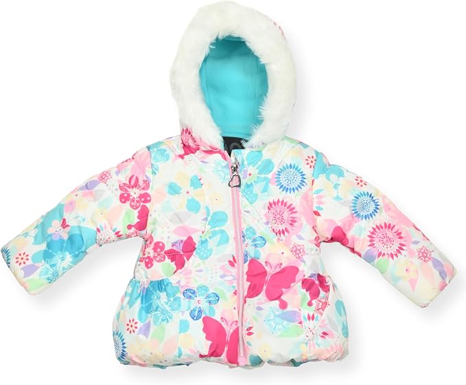 Arctic Quest Little Girls Bib Snow Pants and Ski Jacket Water-Resistant Snowsuit - Image 2