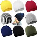 DRESHOW BQUBO 8 Pack Unisex Baby Beanie Hat Infant Toddler Kid Hats Baby Soft by DRESHOW