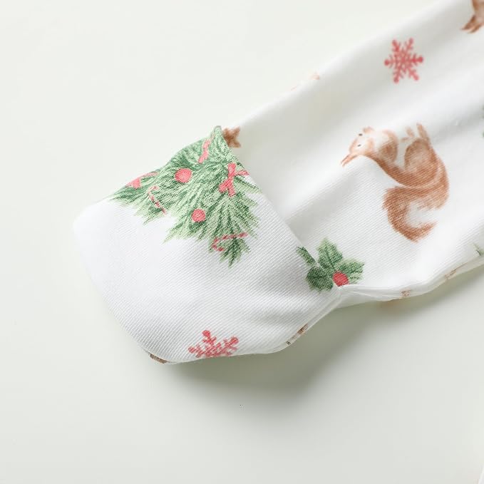 O2 BABY Baby Boys Girls Organic Cotton Zip-Front Sleeper Pajamas, Footed Sleep - Image 4