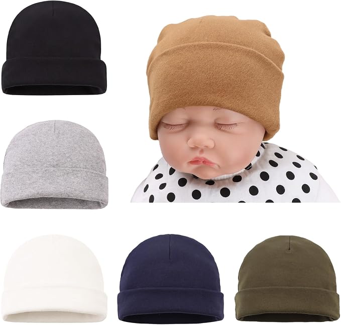 Bamery Cotton Baby Girl Hat Preemie Boys Beanie Newborn Hospital Hats Winter by Bamery