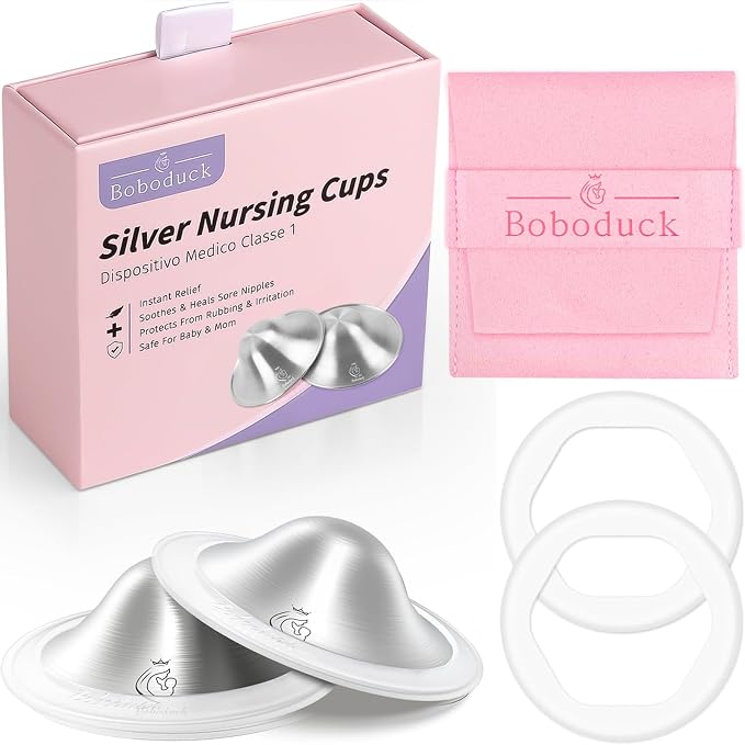 Boboduck The Original Silver Nursing Cups by Boboduck