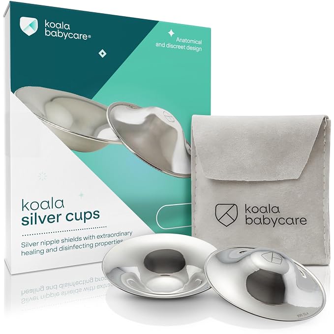Koala Babycare The Original Silver Nursing Cups by KoalaBabycare
