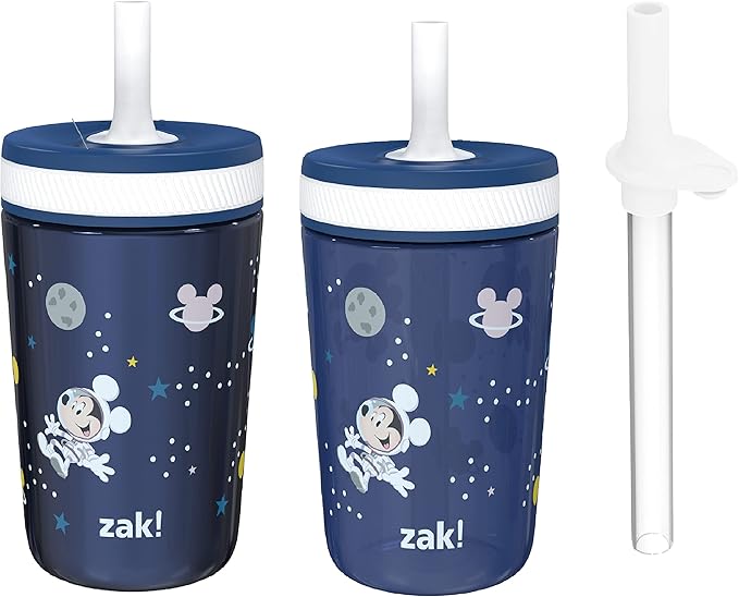 Zak Designs Disney Mickey Mouse Kelso Tumbler Set, Leak-Proof Screw-On Lid by ZakDesigns