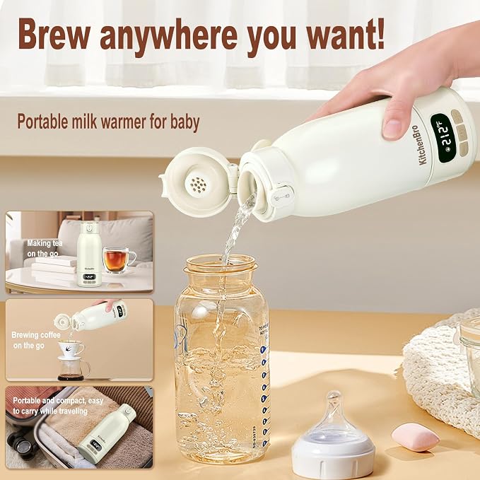 Portable Bottle Warmer for Travel-Various Heating Modes for Breast Milk& - Image 2