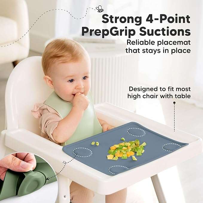 KeaBabies 2-Pack Silicone Placemats - Image 4