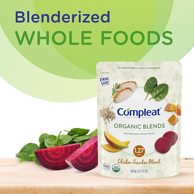 Nestle Compleat Organic Blends Oral Supplement Chicken-Garden 10.1 oz Pouch 24 - Image 5