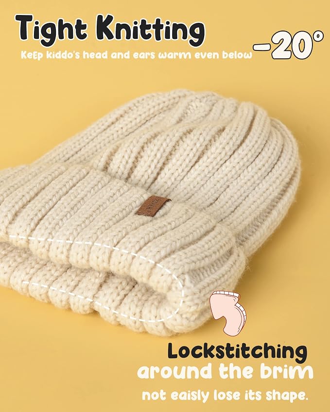 FURTALK Kids Winter Hat Toddler Knitted Beanie - Image 2
