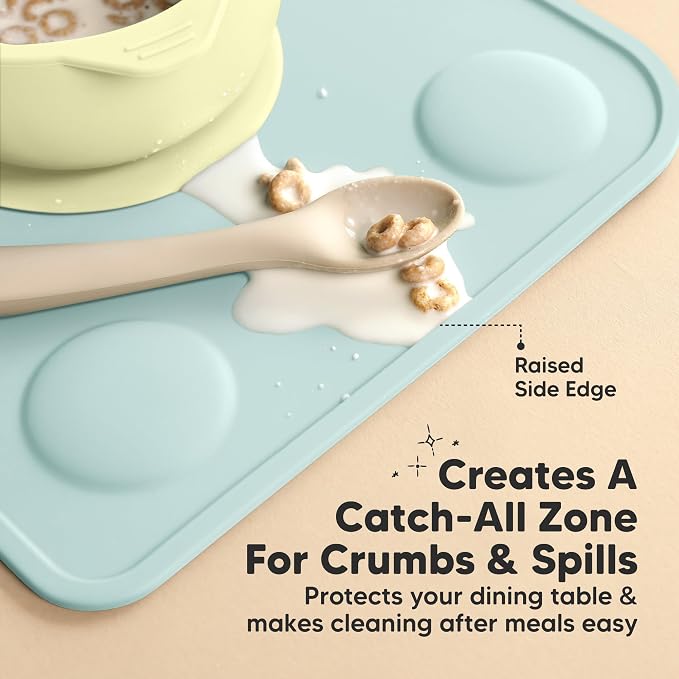 KeaBabies 2-Pack Silicone Placemats - Image 5