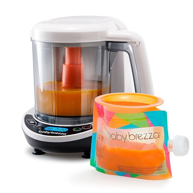 Baby Brezza One Step Baby Food Maker Deluxe – Auto shut Off, Dishwasher Safe by BabyBrezza