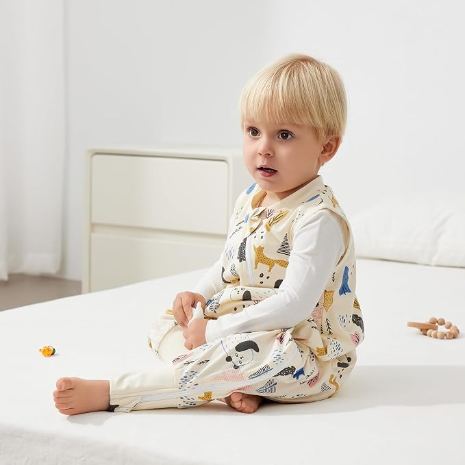 Duomiaomiao 0.5 TOG Toddler Sleep Sack 12-24 Months 100% Cotton Lightweight - Image 2