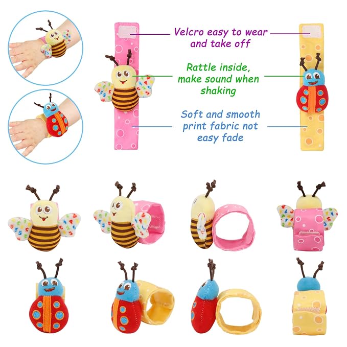 Wrist Rattles Foot Finder Rattle Toy - Image 4