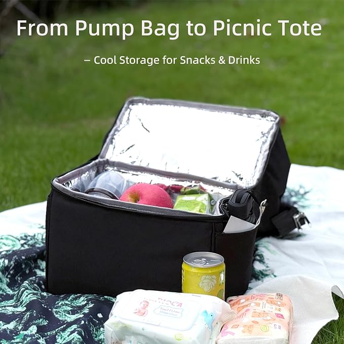 Insulated Bottle Cooler Bag, Holds 6×9oz, 18L Large 2-n-1 Backpack Lunch Bag - Image 6