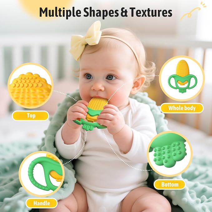 akolik Baby Teething Toys, Baby Frozen Teething Relief, BPA Free Infant Chew - Image 3