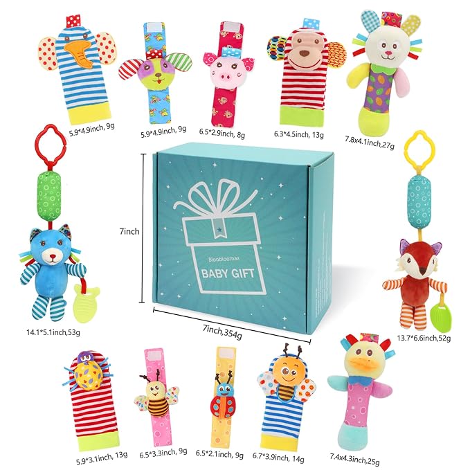 Baby Hanging Rattle, Wrist Rattles Foot Finder Rattle Sock, Hand and Feet - Image 4
