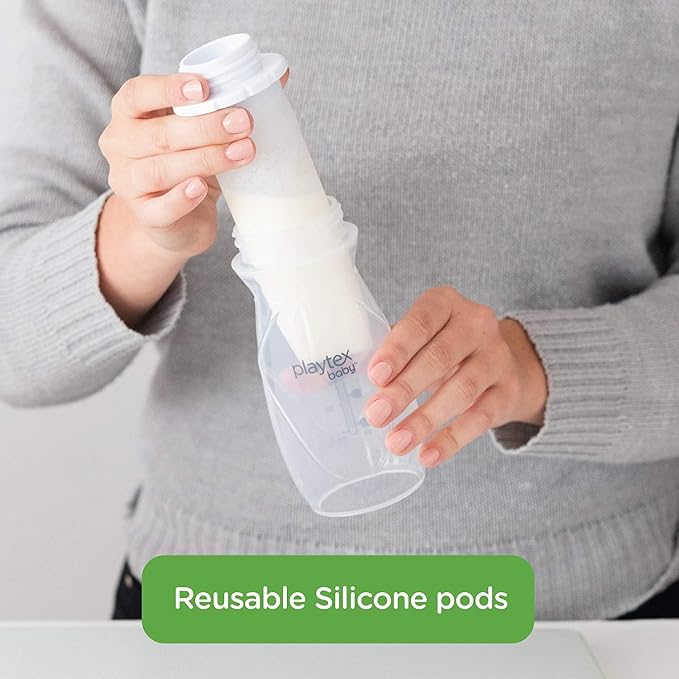Playtex Baby Nurser Reusable Silicone PODS, 6 Oz, Anti-Colic, Gas Reduction - Image 7