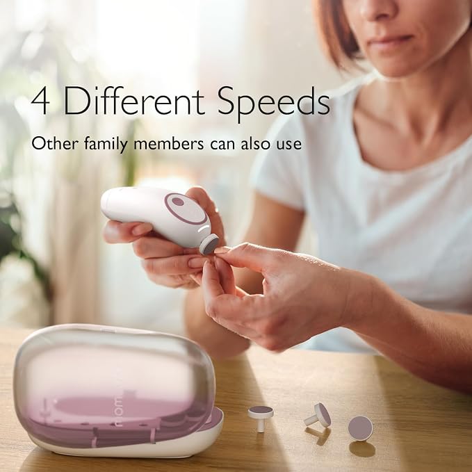 Momcozy Baby Nail File Electric, Gentle Baby Nail Trimmer Electric, Baby Nail - Image 4