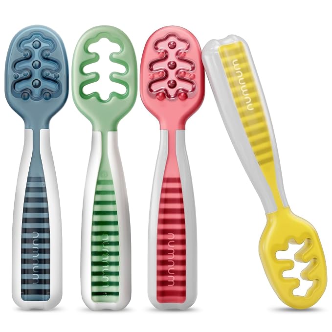 NumNum Baby Spoons Set, Baby Essentials Pre-Spoon GOOtensils by NumNum